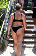 ISKRA LAWRENCE in Bikini on the Beach in Miami 07/12/2018