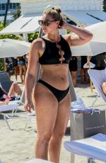 ISKRA LAWRENCE in Bikini on the Beach in Miami 07/12/2018