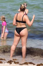 ISKRA LAWRENCE in Bikini on the Beach in Miami 07/12/2018