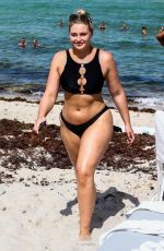 ISKRA LAWRENCE in Bikini on the Beach in Miami 07/12/2018