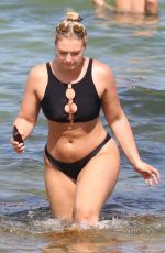 ISKRA LAWRENCE in Bikini on the Beach in Miami 07/12/2018