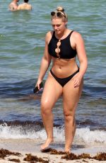 ISKRA LAWRENCE in Bikini on the Beach in Miami 07/12/2018