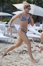 ISKRA LAWRENCE in Pink Bikini at a Beach in Miami 07/13/2018