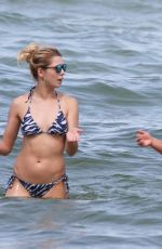 ISKRA LAWRENCE in Pink Bikini at a Beach in Miami 07/13/2018