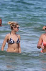 ISKRA LAWRENCE in Pink Bikini at a Beach in Miami 07/13/2018