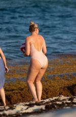 ISKRA LAWRENCE in Swimsuit at a Beach in Miami 07/14/2018