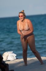 ISKRA LAWRENCE in Swimsuit at a Beach in Miami 07/14/2018