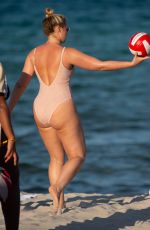 ISKRA LAWRENCE in Swimsuit at a Beach in Miami 07/14/2018