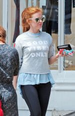 ISLA FISHER Leaves a Nail Salon in London 07/14/2018