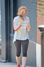 ISLA FISHER Leaves a Nail Salon in London 07/14/2018