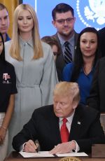 IVANKA TRUMP at U.S. President Donald Trump Signs Executive Order for American Workers 07/19/2018
