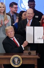 IVANKA TRUMP at U.S. President Donald Trump Signs Executive Order for American Workers 07/19/2018
