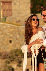 IZABEL GOULART at Their Engagement Party in Mykonos 07/06/2018
