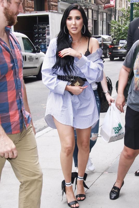 JACLYN HILL Arrives at AOL Build Series in New York 07/17/2018