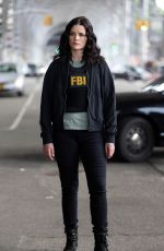 JAIMIE ALEXANDER on the Set of Blindspot in New York 07/11/2018