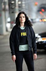 JAIMIE ALEXANDER on the Set of Blindspot in New York 07/11/2018