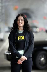 JAIMIE ALEXANDER on the Set of Blindspot in New York 07/11/2018