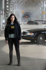 JAIMIE ALEXANDER on the Set of Blindspot in New York 07/11/2018