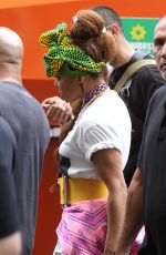 JANET JACKSON on the Set of Her Music Video in Brooklyn 07/23/2018