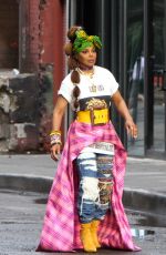 JANET JACKSON on the Set of Her Music Video in Brooklyn 07/23/2018