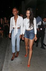 JASMINE TOOKES and SHANINA SHAIK at Catch LA in West Hollywood 07/06/2018