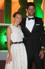 JELENA and Novak DJOKOVIC at Wimbledon Champions Dinner at Guildhall in London 07/15/2018