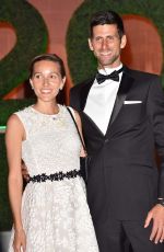 JELENA and Novak DJOKOVIC at Wimbledon Champions Dinner at Guildhall in London 07/15/2018