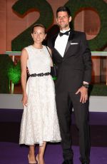 JELENA and Novak DJOKOVIC at Wimbledon Champions Dinner at Guildhall in London 07/15/2018