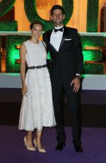 JELENA and Novak DJOKOVIC at Wimbledon Champions Dinner at Guildhall in London 07/15/2018