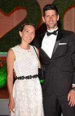 JELENA and Novak DJOKOVIC at Wimbledon Champions Dinner at Guildhall in London 07/15/2018