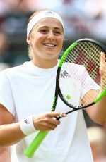 JELENA OSTAPENKO at Wimbledon Tennis Championships in London 07/10/2018