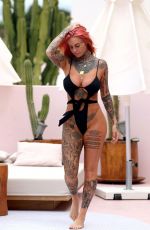 JEMMA LUCY in Swimsuit at a Pool in Ibiza 07/23/2018