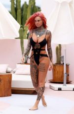 JEMMA LUCY in Swimsuit at a Pool in Ibiza 07/23/2018