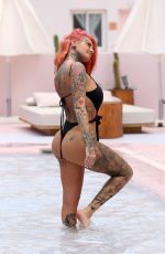JEMMA LUCY in Swimsuit at a Pool in Ibiza 07/23/2018