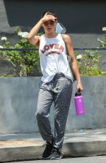 JENNA DEWAN Leaves a Gym in Los Angels 07/26/2018