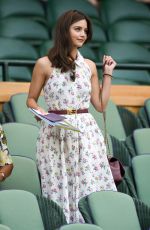 JENNA LOUISE COLEMAN at Wimbledon Tennis Championships in London 07/13/2018