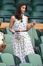 JENNA LOUISE COLEMAN at Wimbledon Tennis Championships in London 07/13/2018