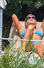 JENNIFER ANISTON in Bikini at a Pool in Portofino 07/22/2018
