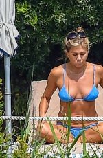 JENNIFER ANISTON in Bikini at a Pool in Portofino 07/22/2018