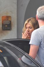 JENNIFER ANISTON Leaves Her Hotel in Santa Margherita Ligure 07/27/2018