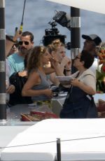 JENNIFER ANISTON on the Set of Murder Mystery in Portofino 07/26/2018
