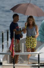 JENNIFER ANISTON on the Set of Murder Mystery in Portofino 07/26/2018