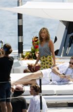 JENNIFER ANISTON on the Set of Murder Mystery in Portofino 07/26/2018