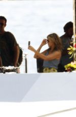 JENNIFER ANISTON on the Set of Murder Mystery in Portofino 07/26/2018