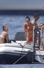 JENNIFER FLANVIN, SISTINE, SOPHIA and SCARLET STALLONE at a Yacht in Nice