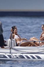 JENNIFER FLANVIN, SISTINE, SOPHIA and SCARLET STALLONE at a Yacht in Nice