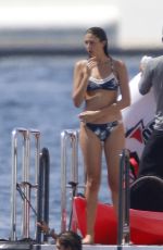 JENNIFER FLANVIN, SISTINE, SOPHIA and SCARLET STALLONE at a Yacht in Nice