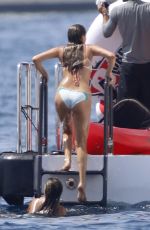 JENNIFER FLANVIN, SISTINE, SOPHIA and SCARLET STALLONE at a Yacht in Nice