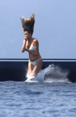 JENNIFER FLANVIN, SISTINE, SOPHIA and SCARLET STALLONE at a Yacht in Nice