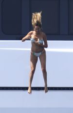JENNIFER FLANVIN, SISTINE, SOPHIA and SCARLET STALLONE at a Yacht in Nice